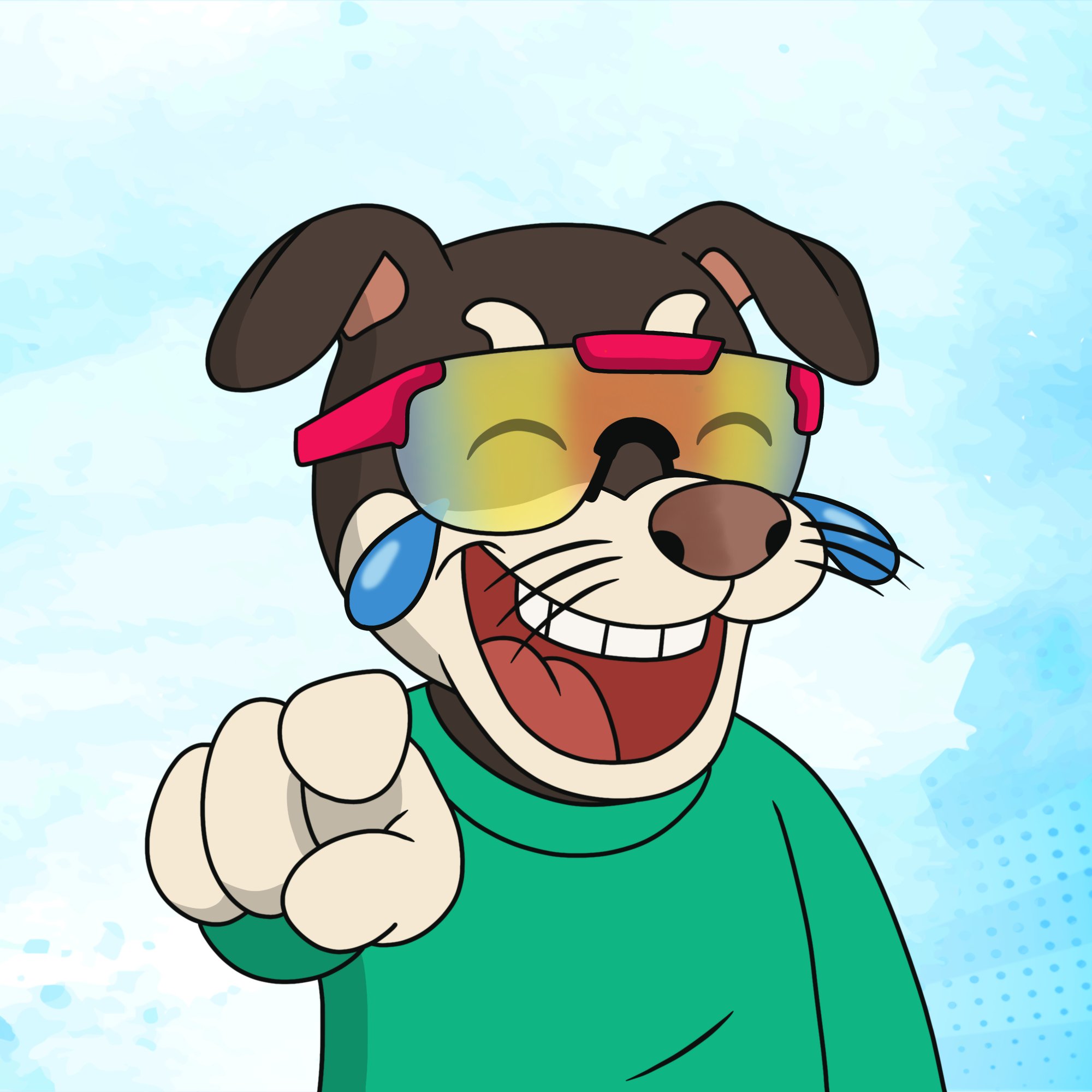 Chester laughing
